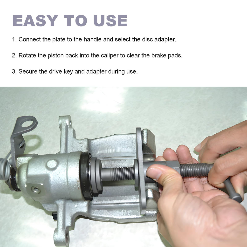 Brake Caliper Wind Back Tool Set with Disc Adapters G9805
