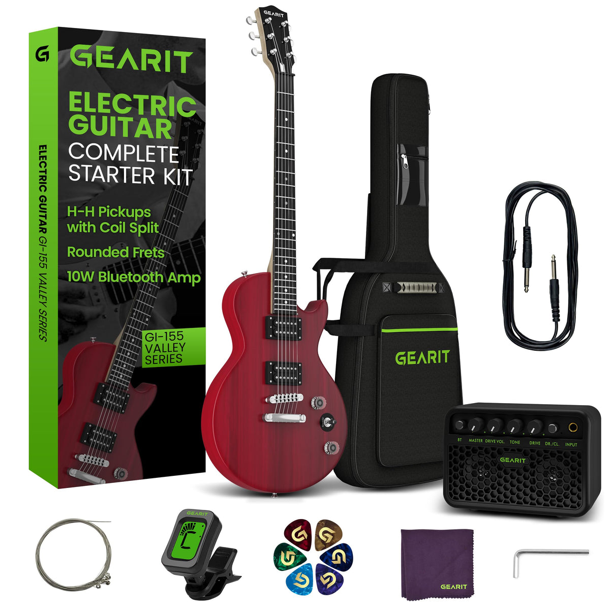 39 Inch Full Size Electric Guitar Bundle with Amplifier C2601