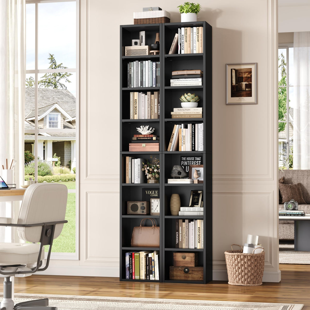 8-Tier Narrow Bookshelf M144156