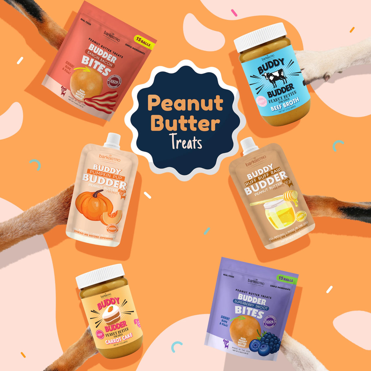 100% Natural Dog Peanut Butter Set of 3 M422509
