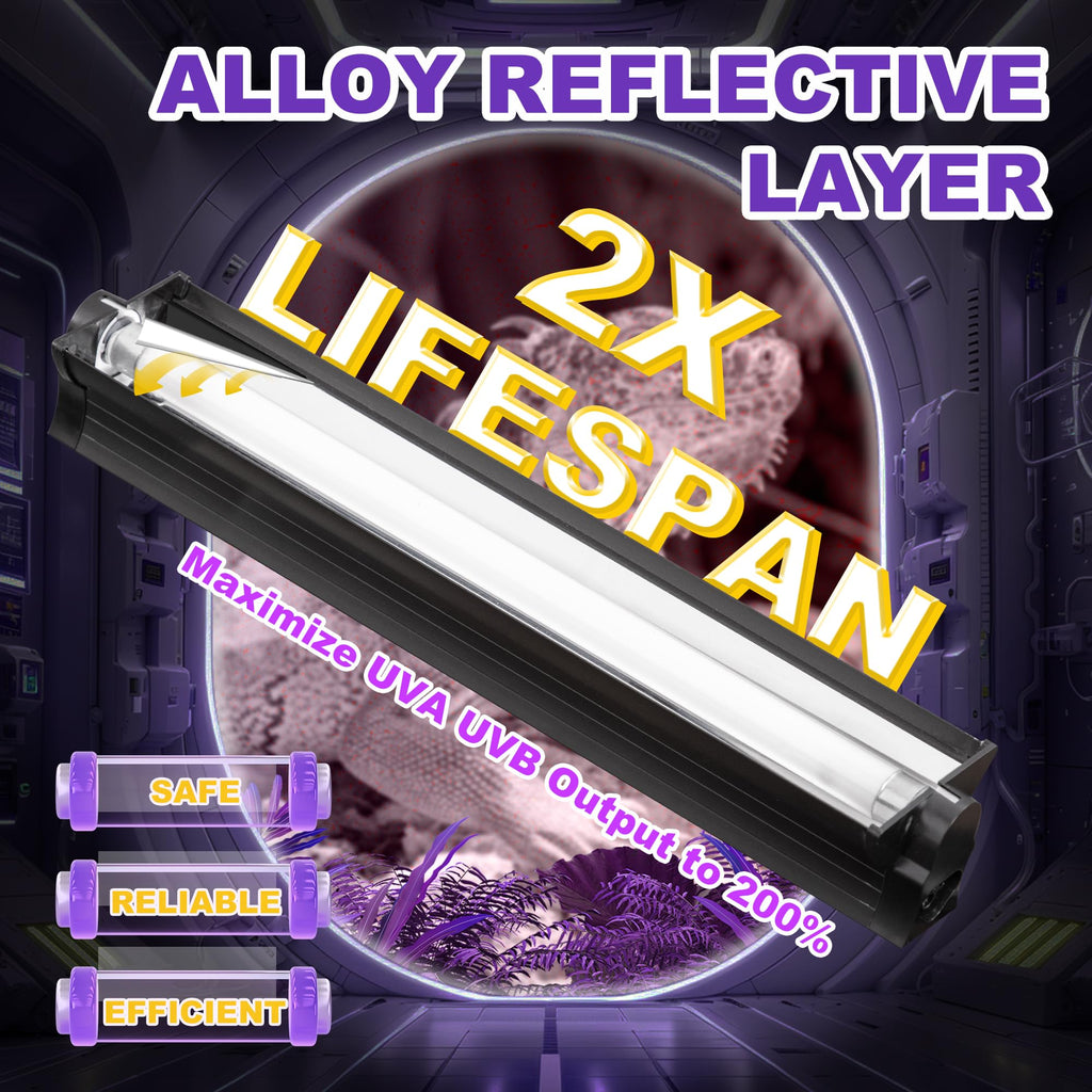8W 10.0 UVB Reptile Light Fixture H411