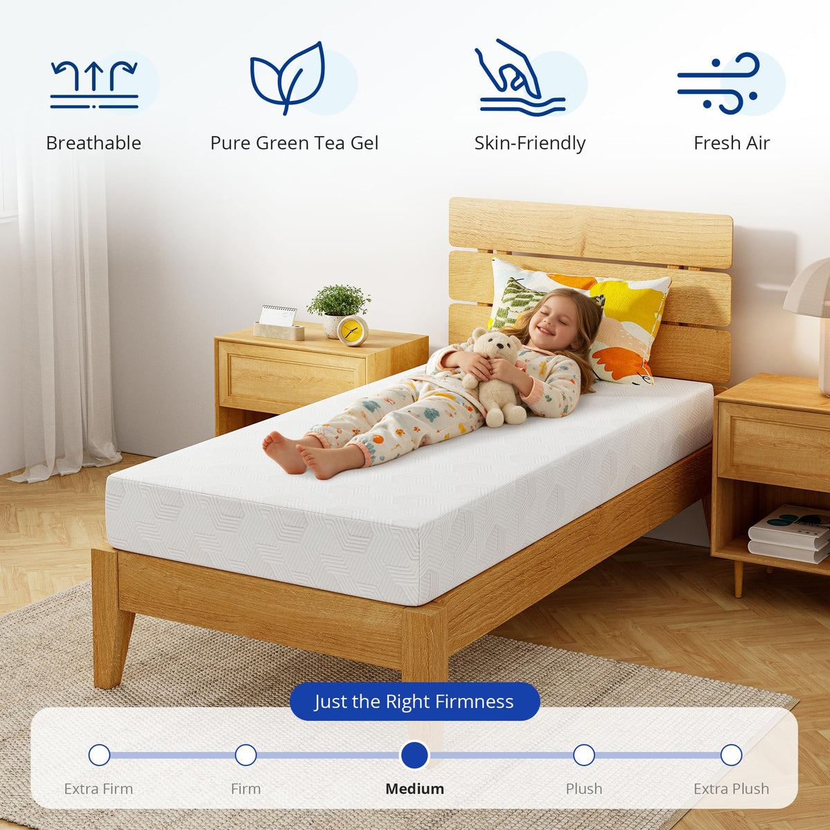 5 Inch Cooling Gel Memory Foam Twin Mattress L148