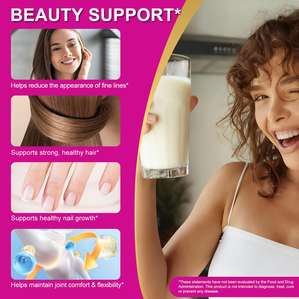 Multi Collagen Peptides Powder Type I II III V X 16oz V79290