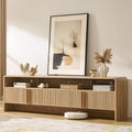 70" Fluted TV Stand with 2 Storage Cabinets Q499924