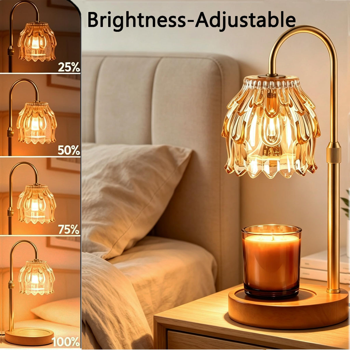 Dimmable Candle Warmer Lamp with Timer A268085