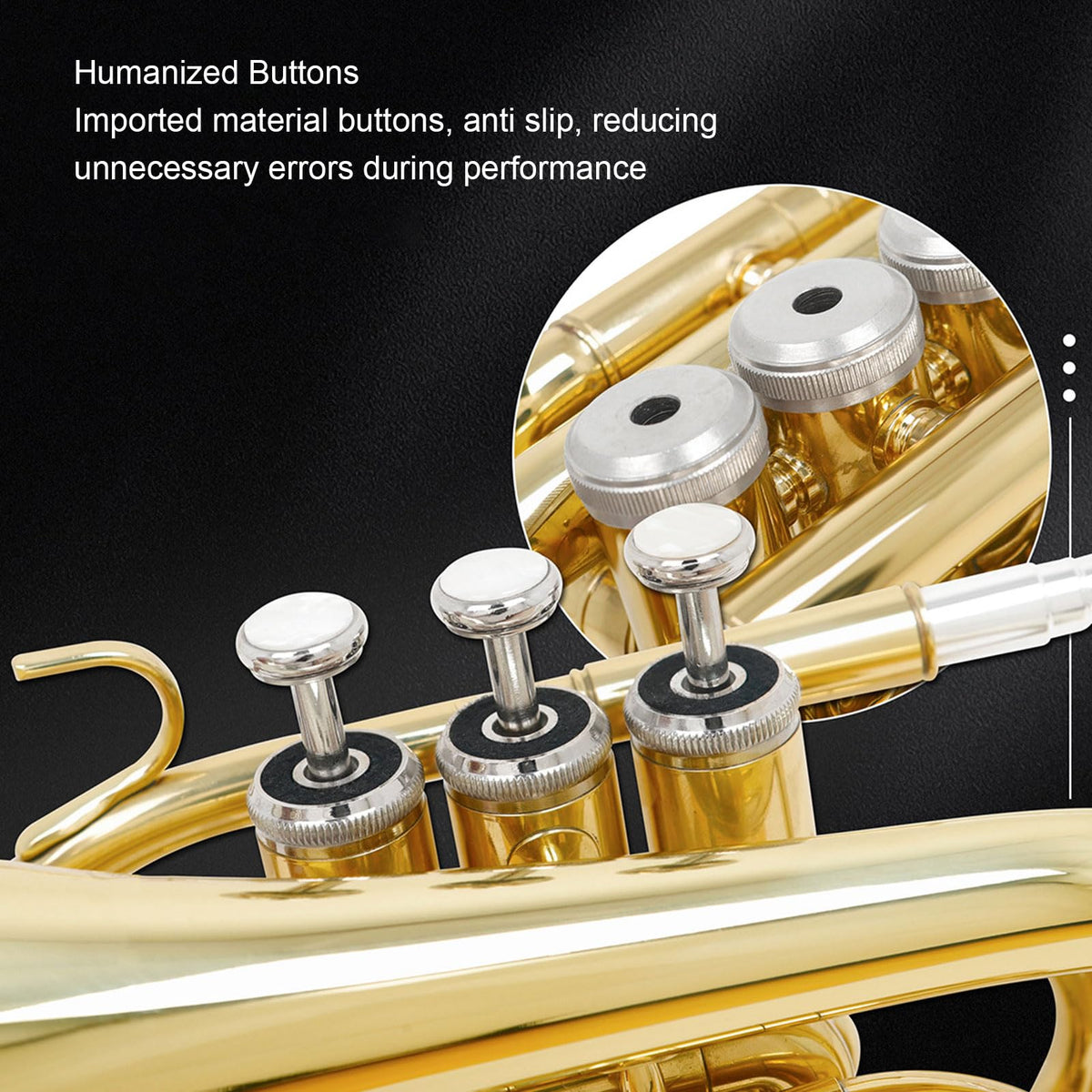 Bb Pocket Trumpet, Ni Plated Brass with 7C Mouthpiece R808239