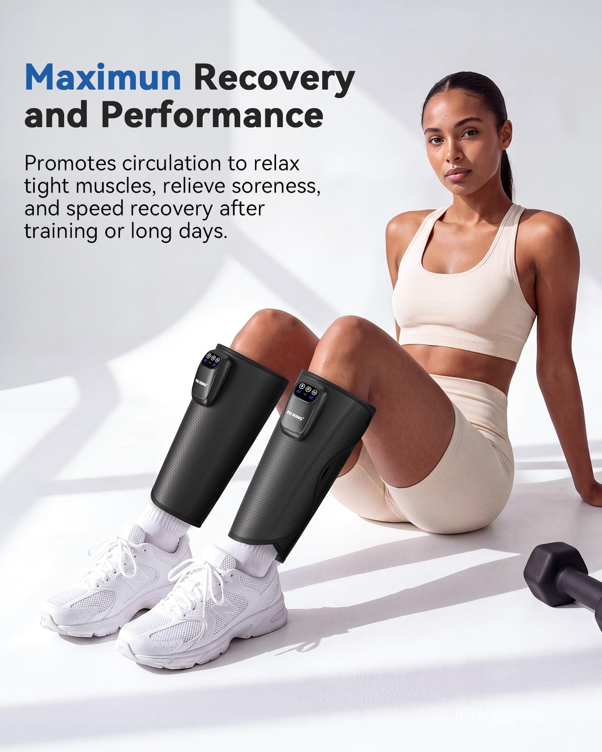 Cordless Rechargeable Leg Compression Massager Y83902