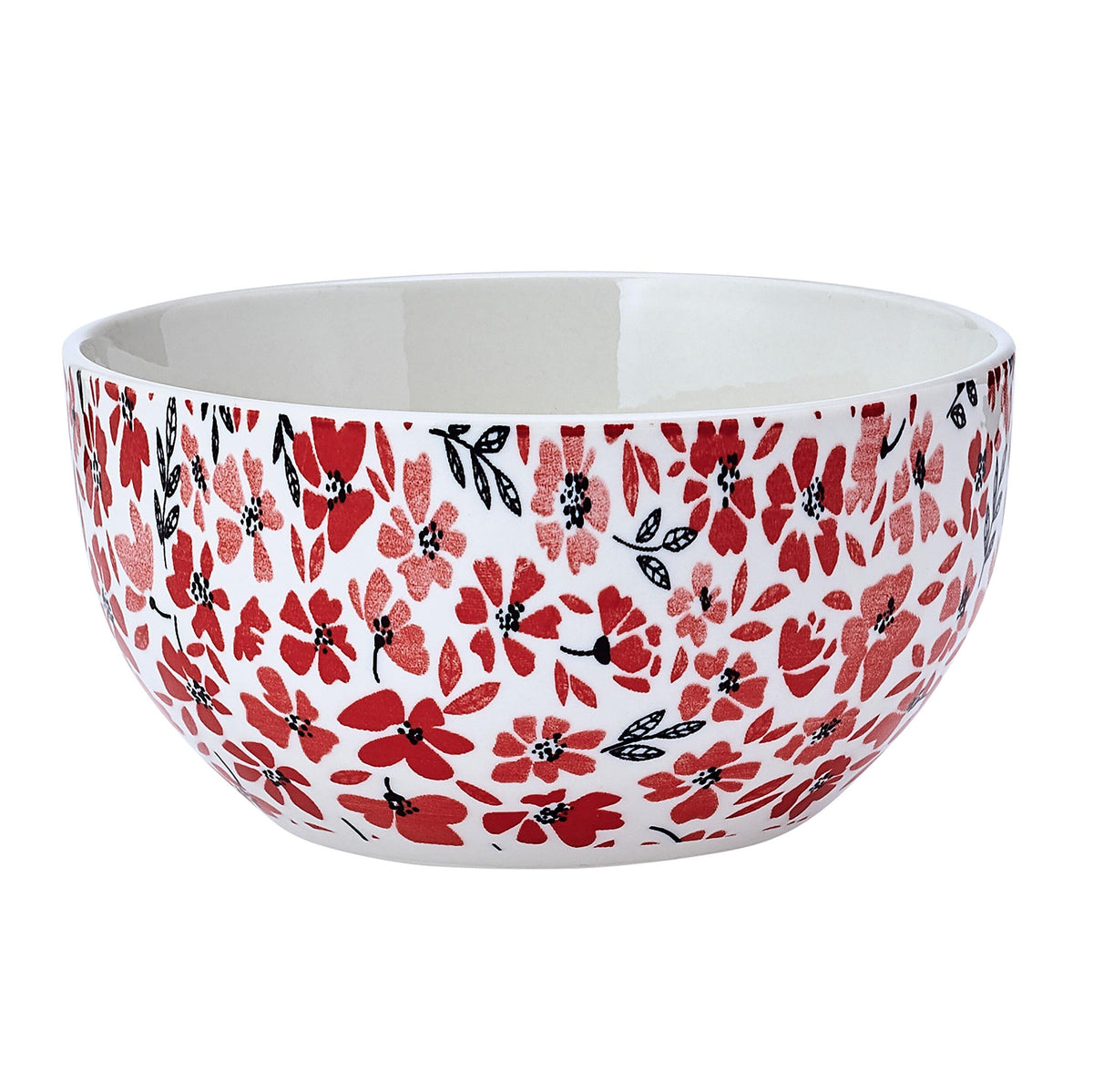 12 Piece Floral Stoneware Dinnerware Set M700047