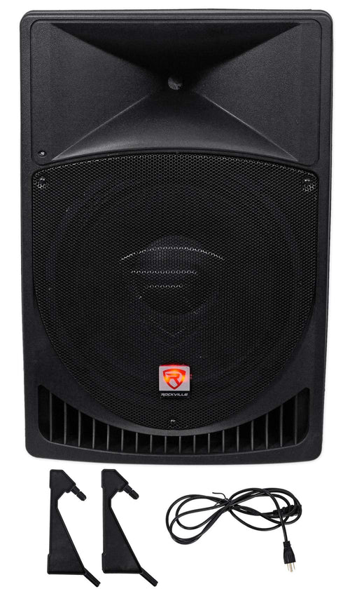 15" Powered PA Speakers 2-Pack with Mixer V16780