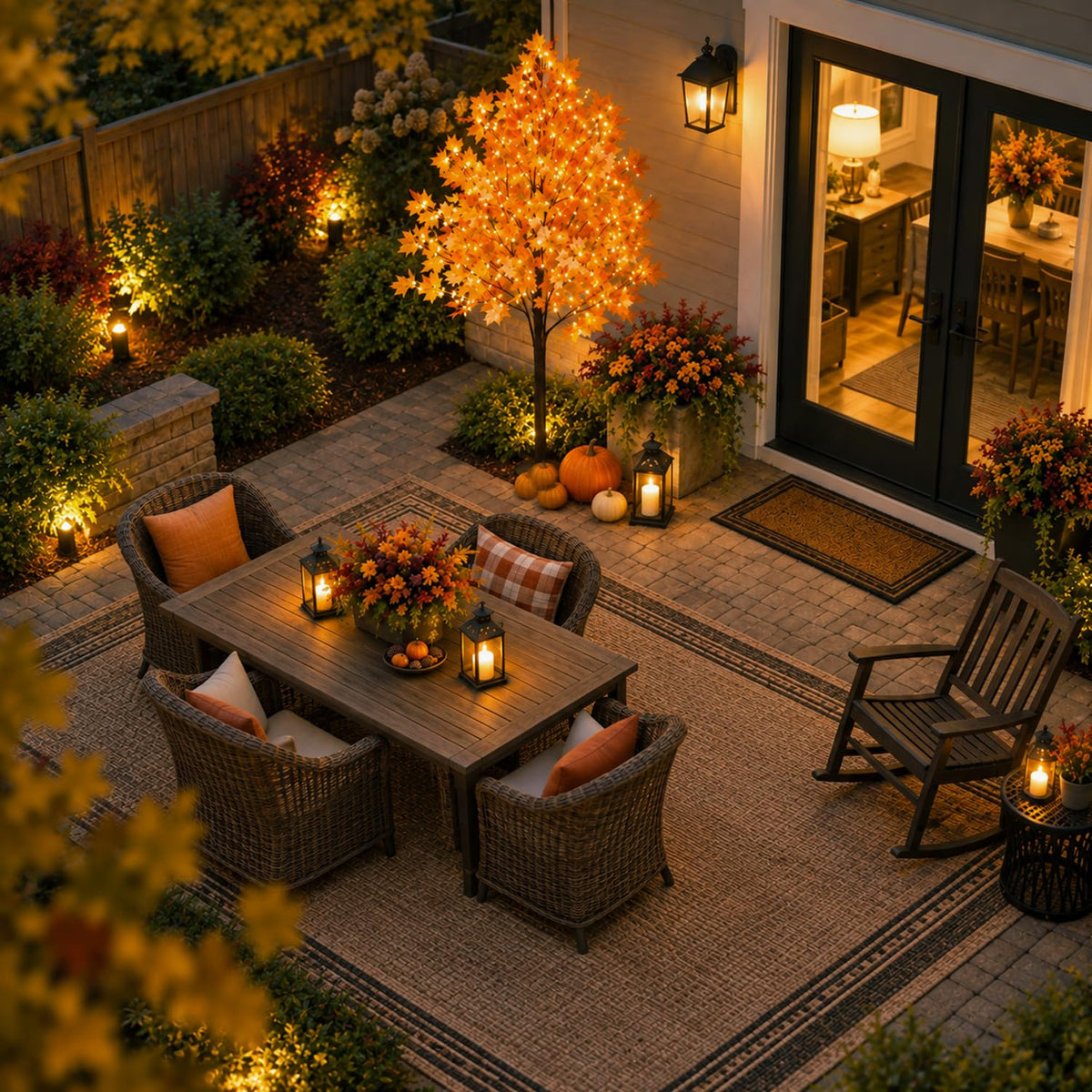 8FT Lighted Maple Tree B588580