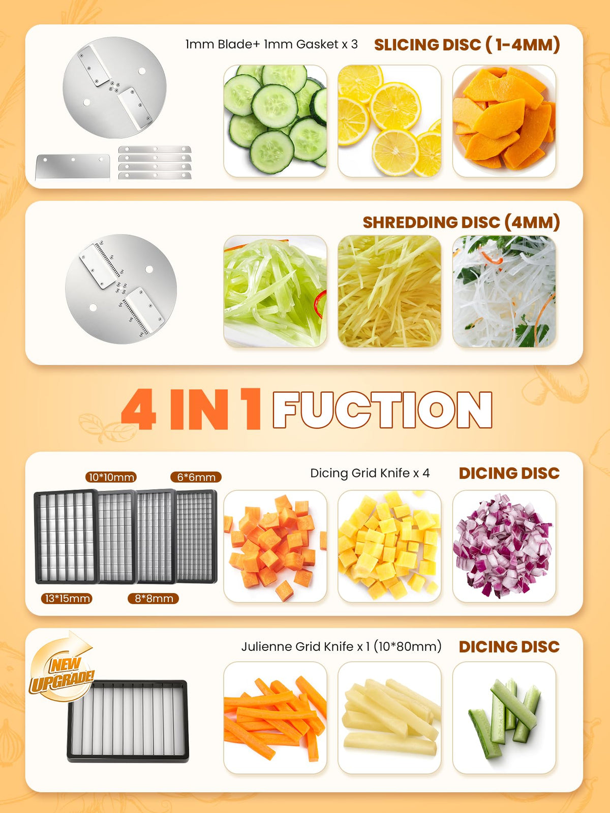 4 in 1 Electric Vegetable Processor T57058