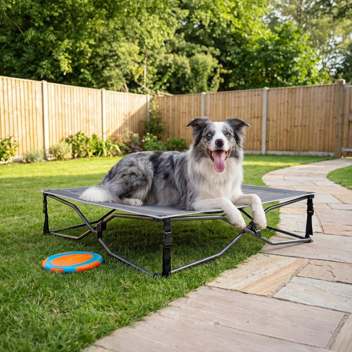 Elevated Cooling Dog Bed with Breathable Mesh N748161