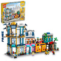 Building Toy Set, 3 in 1 City Art Deco Building, Market Street Hotel, Café Music Store and 6 Minifigures Z13029