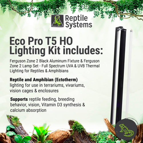 24in-24w Reptile Lighting Kit with HOT5 Lamp N8803