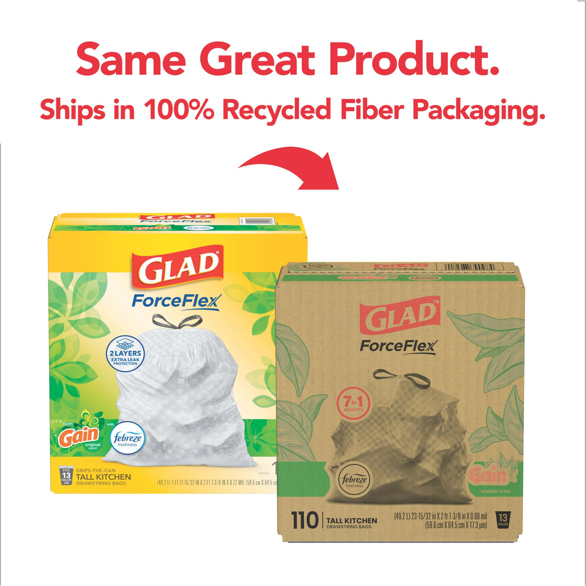13 Gallon Tall Kitchen Trash Bags 110 Count R4488