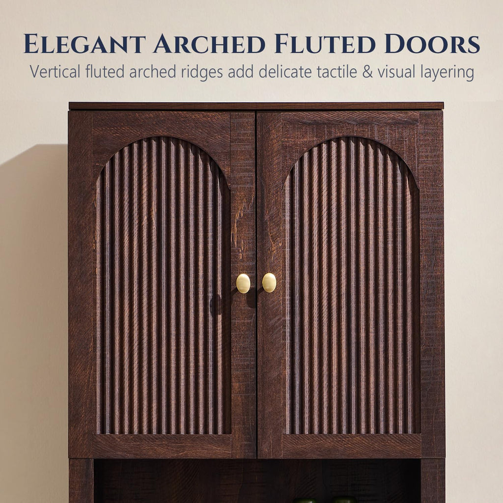 72" Over The Toilet Wooden Bathroom Storage Cabinet N804