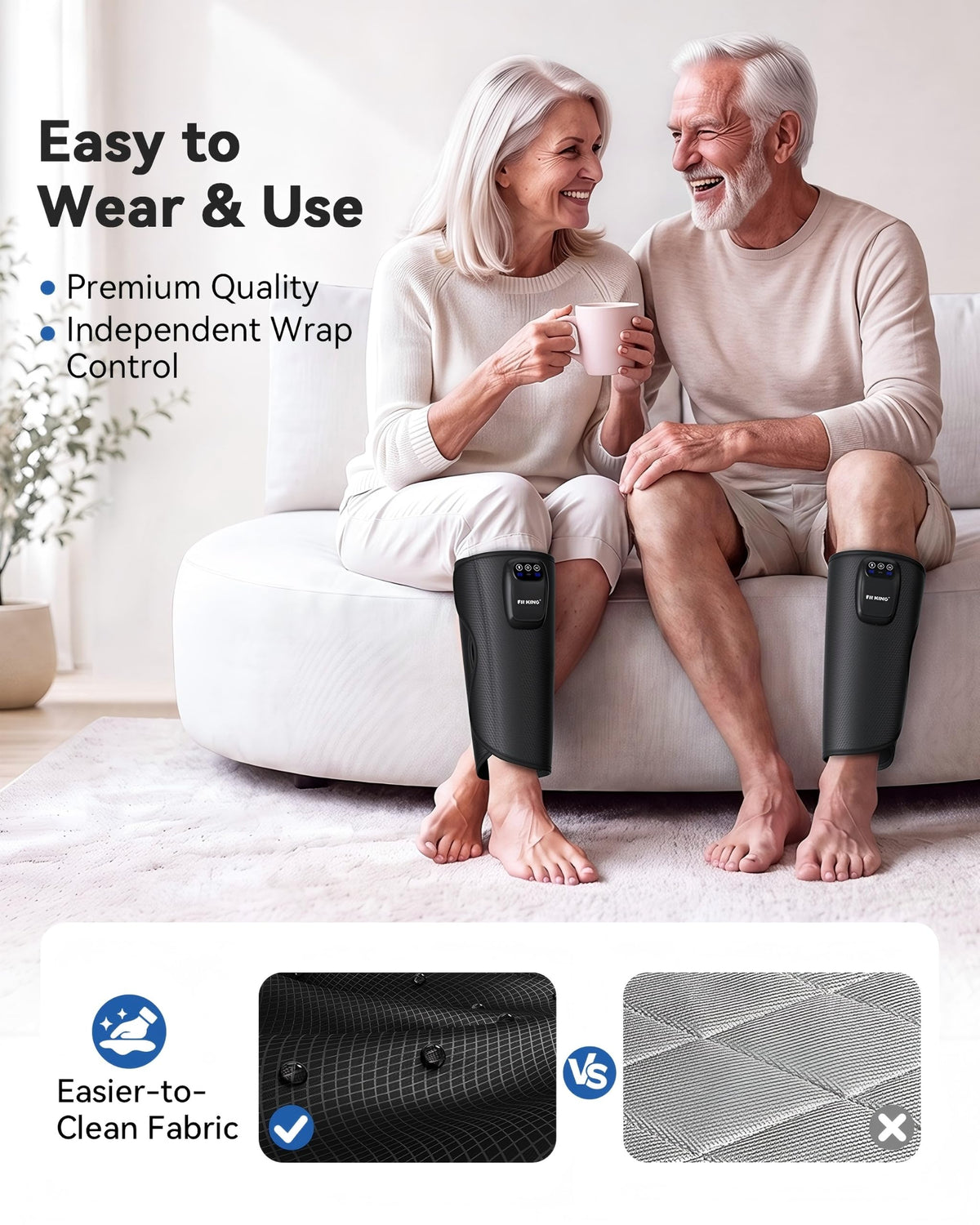 Cordless Rechargeable Leg Compression Massager Y83902