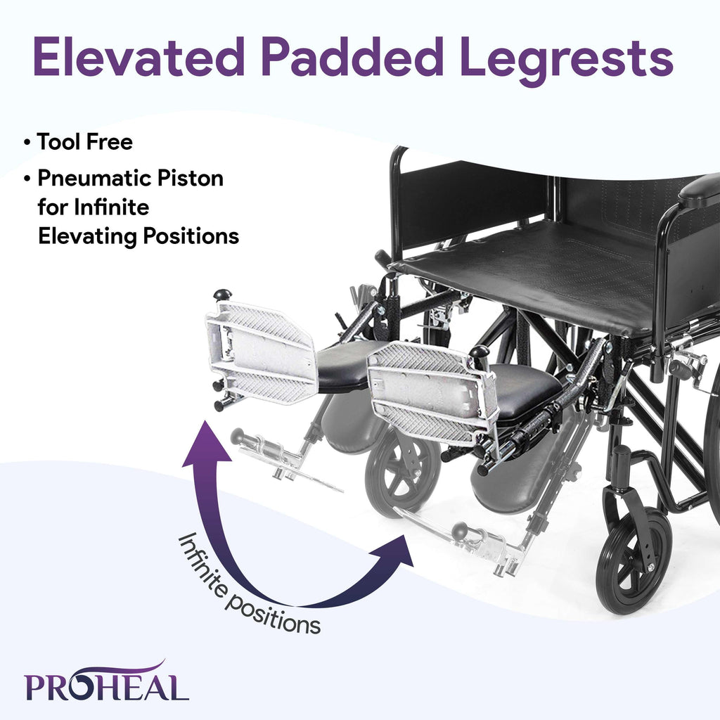 24" Heavy Duty Bariatric Wheelchair E3434