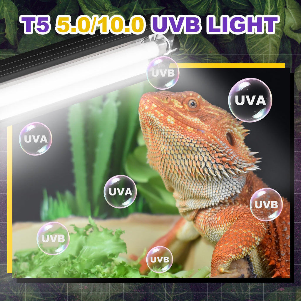 8W 10.0 UVB Reptile Light Fixture H411