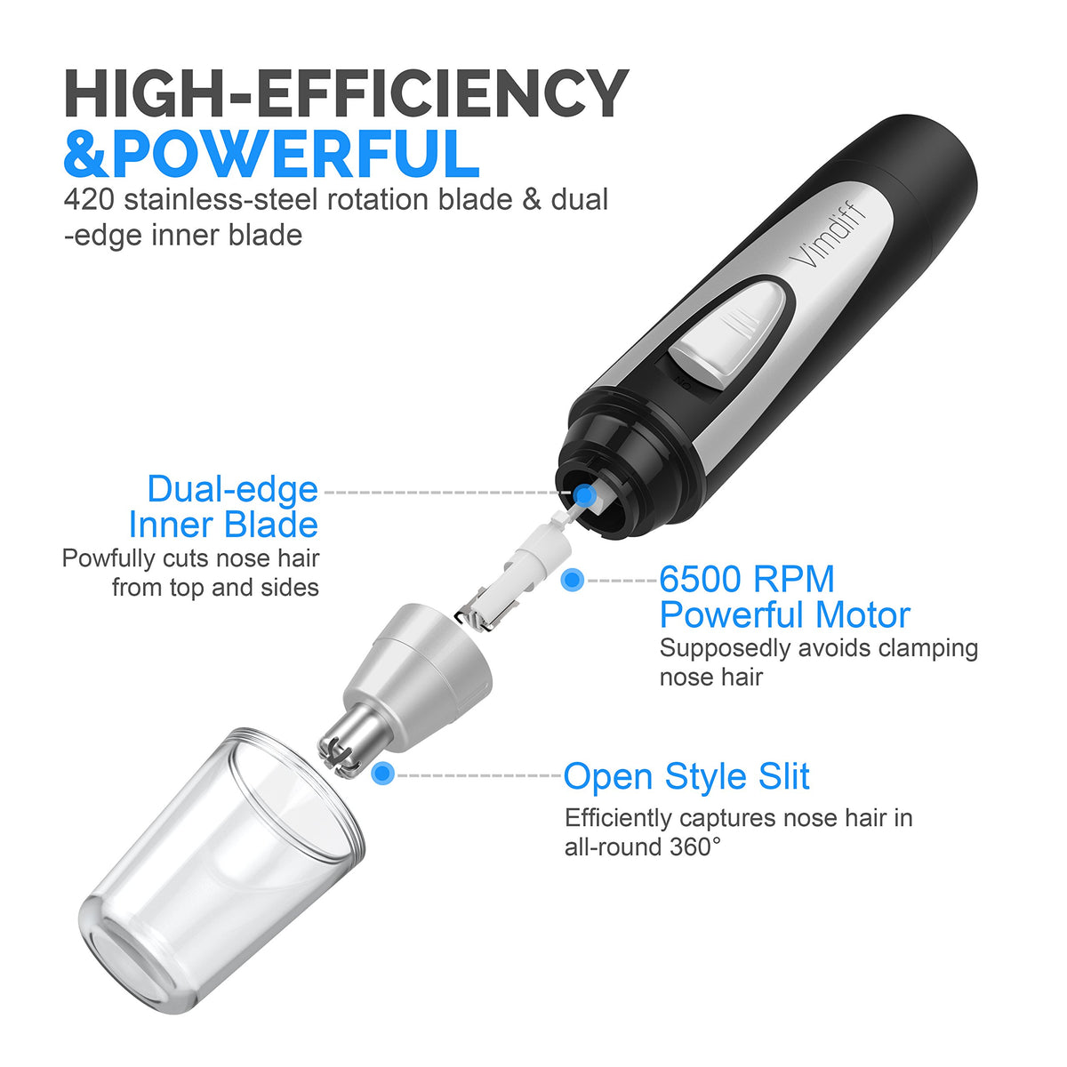 USB Rechargeable Waterproof Facial Hair Remover O405