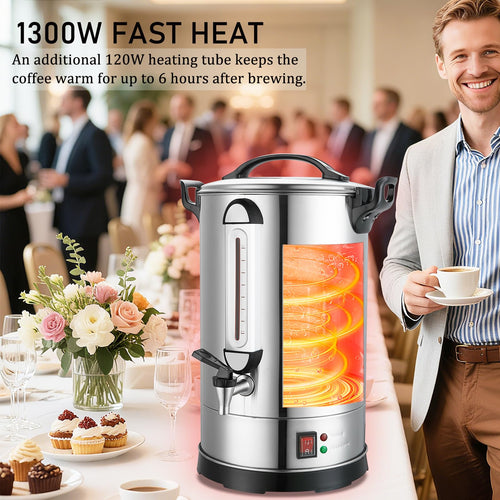 100 Cup Stainless Steel Commercial Coffee Urn Q76864