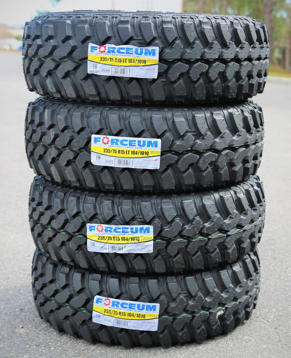 Set of 4 Mud Off-Road Light Truck Radial Tires 235/75R15 6-Ply C529111