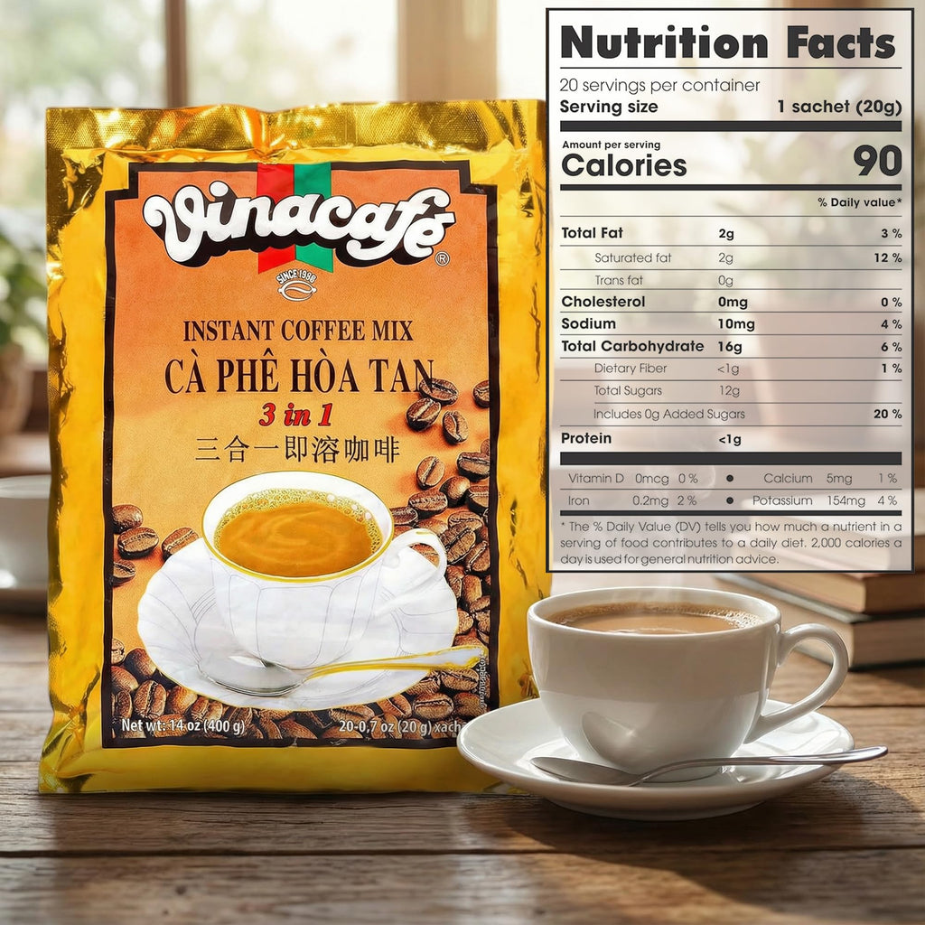 Instant Coffee Packets 3 in 1 Medium Roast Pack of 2 D15841