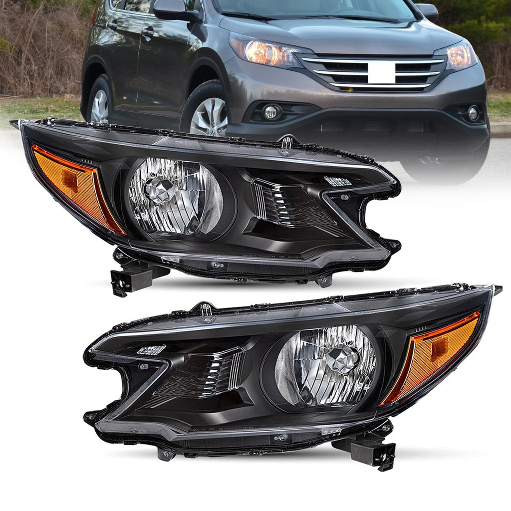 Black Halogen Headlight Assembly W40300