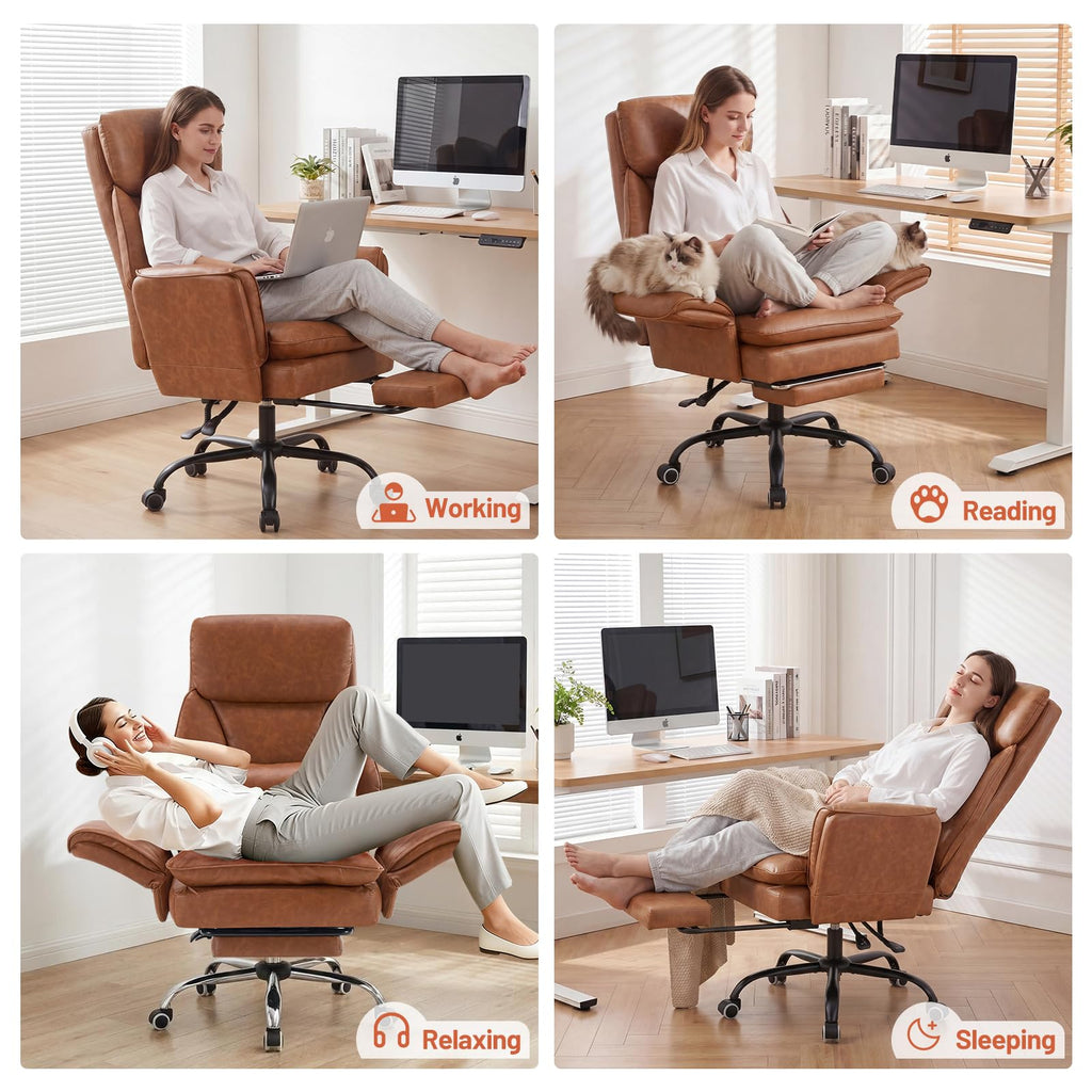 Big and Tall Ergonomic Office Chair with Footrest X40483
