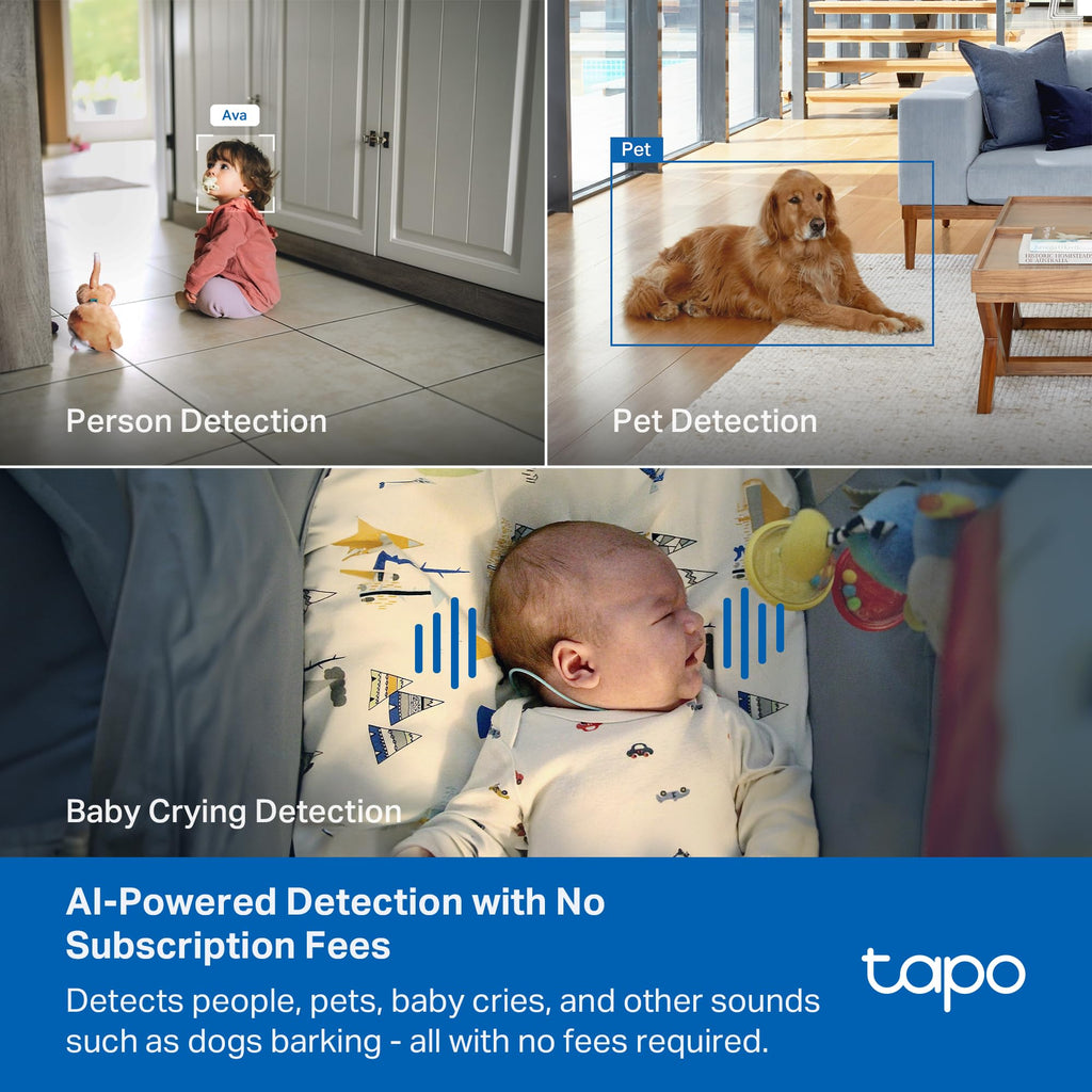 4K Indoor Pan/Tilt Wired Security Camera F73840