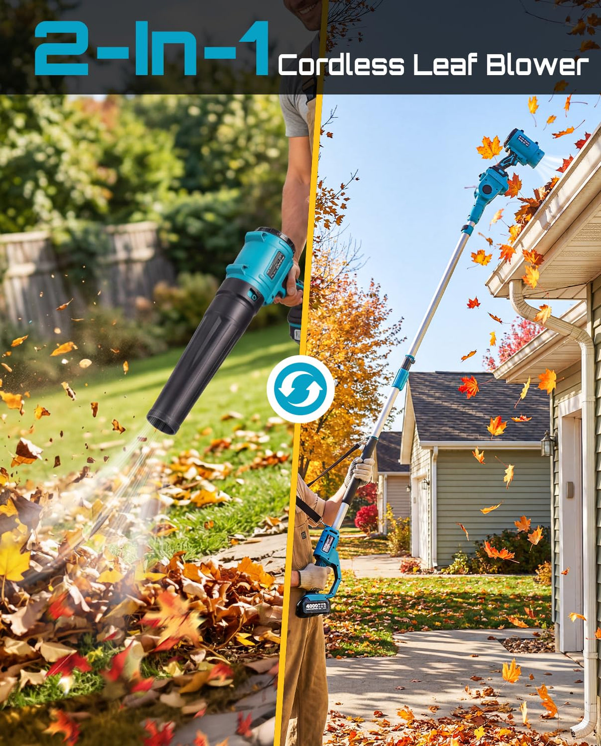 Cordless Leaf Blower 700CFM/200MPH R8051