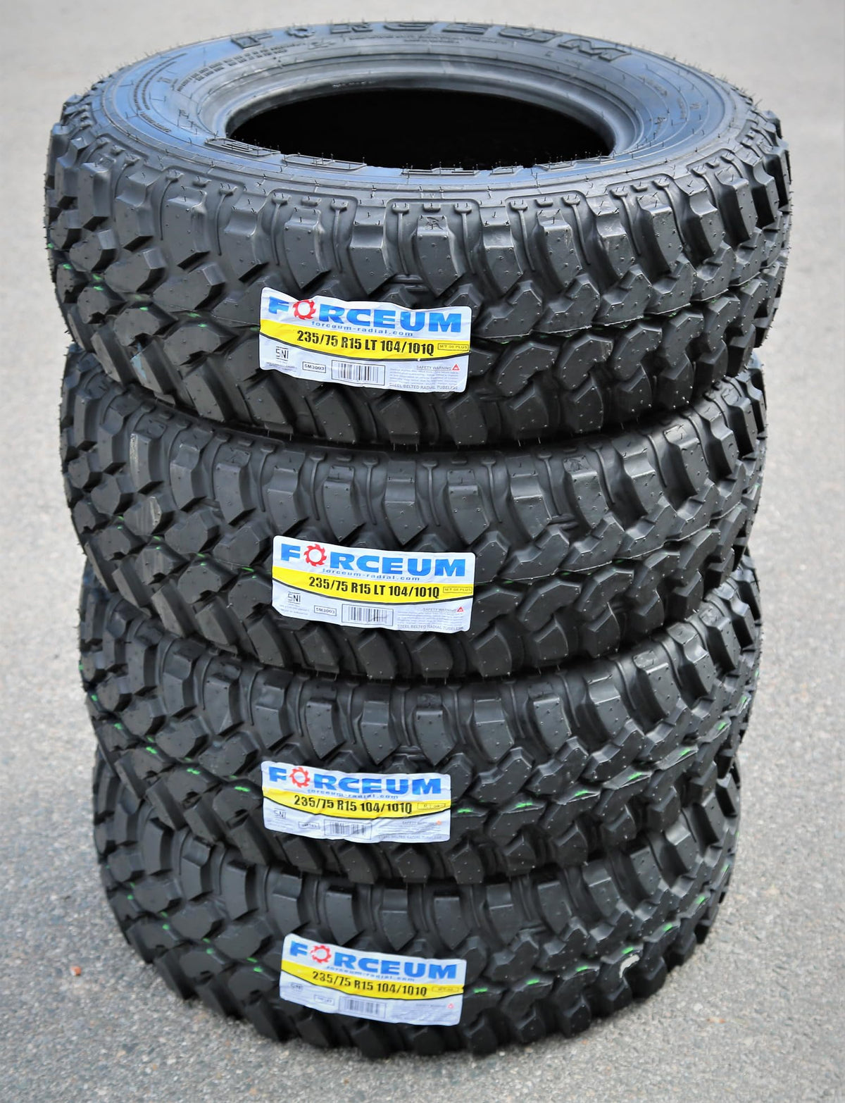 Set of 4 Mud Off-Road Light Truck Radial Tires 235/75R15 6-Ply C529111