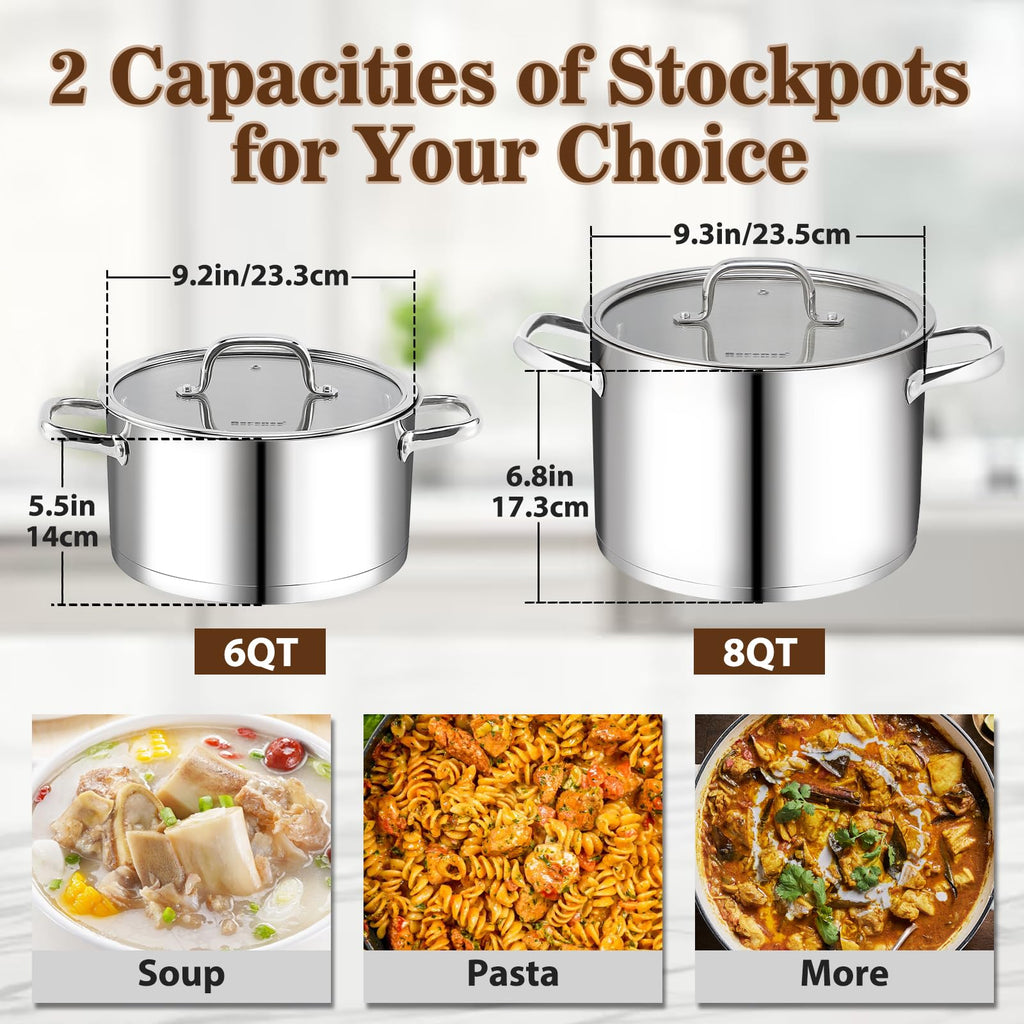 Stainless Steel 8-Quart Stock Pot Z457909