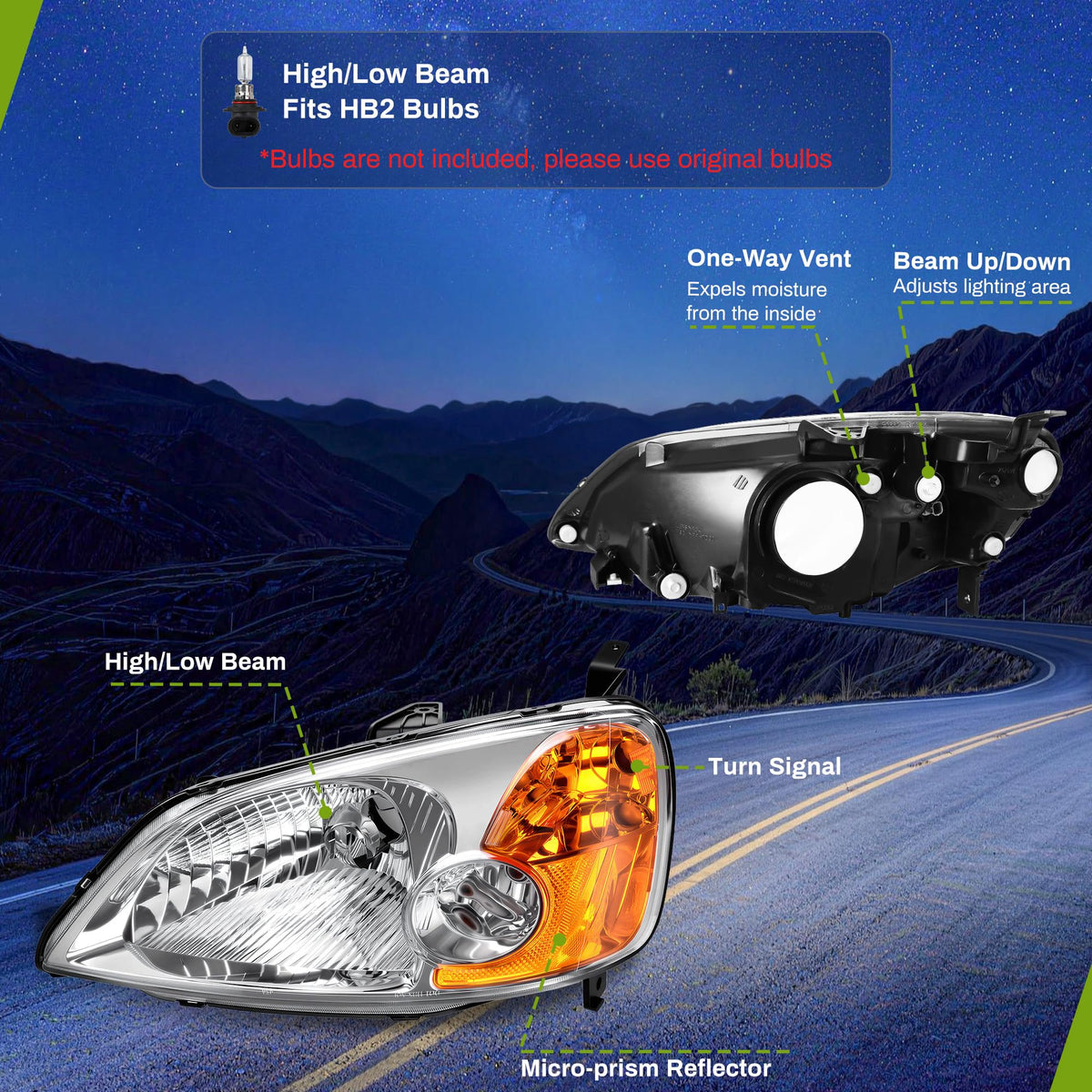 Headlight Assembly I558