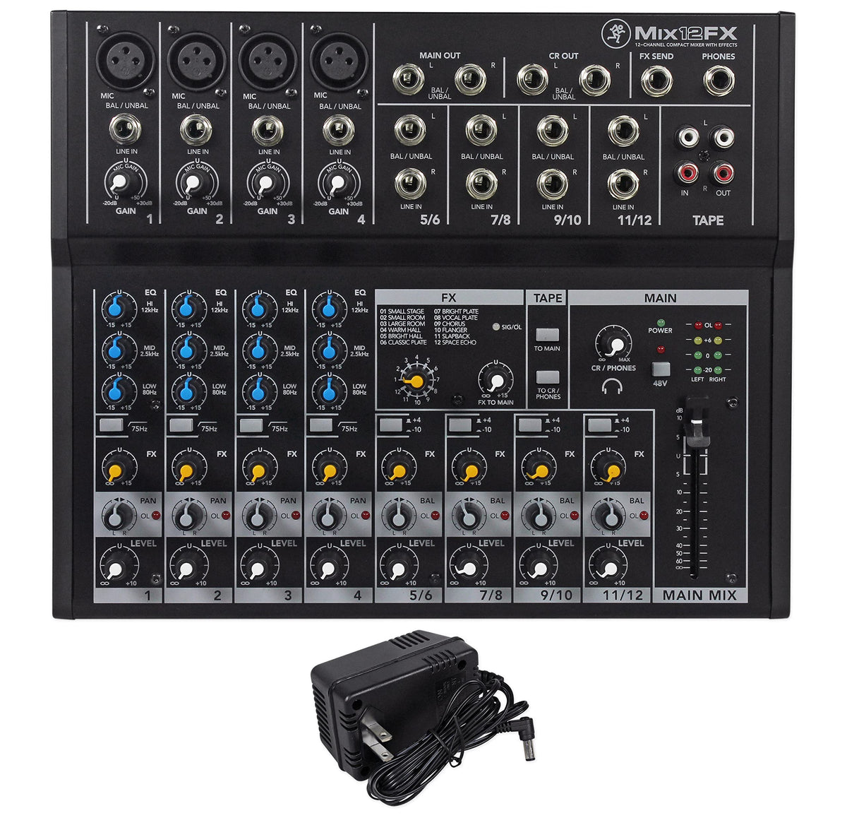 15" Powered PA Speakers 2-Pack with Mixer V16780