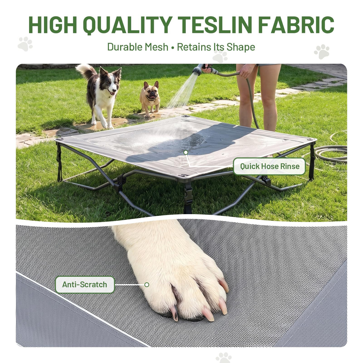 Elevated Cooling Dog Bed with Breathable Mesh N748161