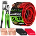 0 Gauge Wire Kit, Black/Red 25FT Crimp Kit O591